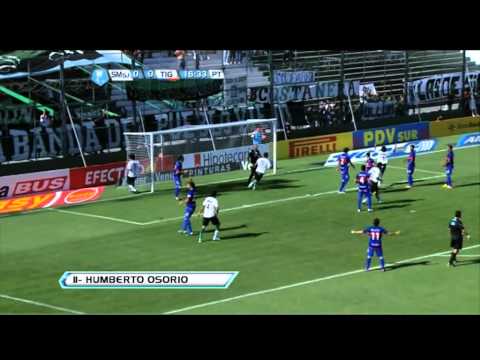 Gol de Osorio. San Martín 1 - Tigre 0. Torneo Inicial 2012. Fecha 16. Fútbol Para Todos