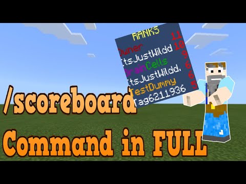ItsJustWildd - How to use the /SCOREBOARD Command in Minecraft: Bedrock Edition!
