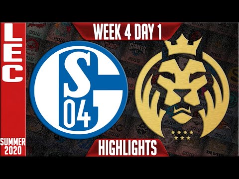 S04 vs MAD Highlights | LEC Summer 2020 W4D1 | Schalke 04 vs MAD Lions