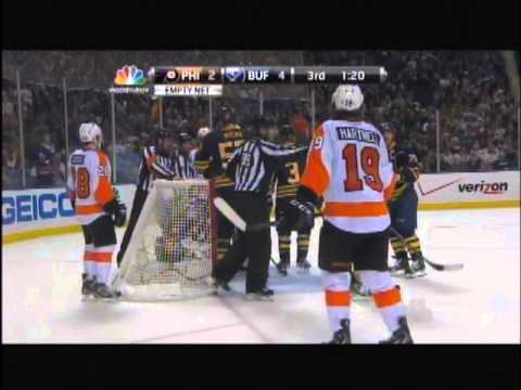 1/20/13: Whistle blows, costing Flyers goal against Sabres