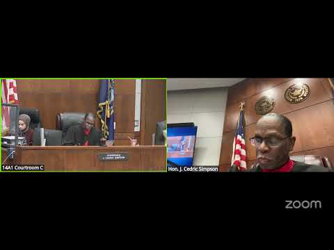 Hon. J. Cedric Simpson's Landlord Tenant Docket on 2/13/2026