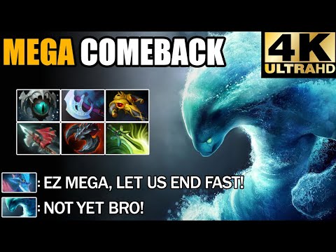 Insane Shocking Morphling Full Agility Damage VS Mega Creeps Epic Comeback Dota 2 Pro Gameplay