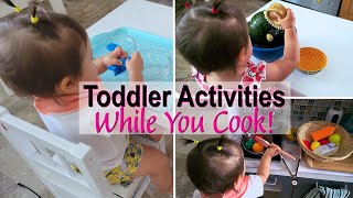 SCREEN FREE TODDLER ACTIVITIES So You Can Cook in the Kitchen! 👩🍳🍴 Montessori At Home Activities!