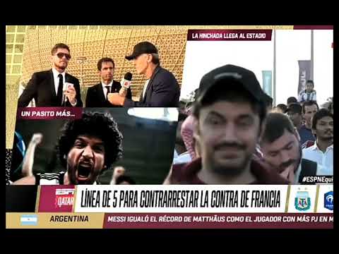 Argentina vs Francia.La previa en ESPN con Óscar Ruggeri