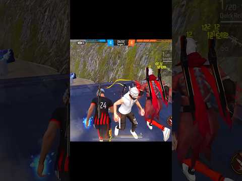 MIKEY VS 6 V-BADGE LEGENDS💀|| IMPOSSIBLE CLUTCH 1v6 😈🌍 #foryou #foryoubage #freefirehightlights