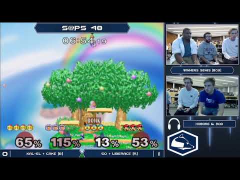 S@PS 48 Melee Doubles - Kal-El + CAKE (Blue) vs SQ + Liberace (Red) - Winners Semis