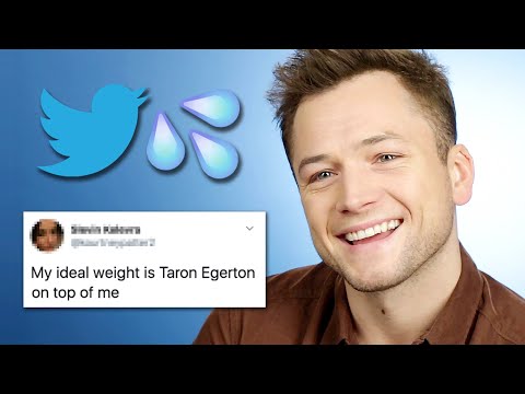 Taron Egerton Reads Thirst Tweets