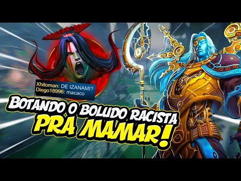 BOTANDO O BOLUDO RACISTA PRA MAMAR!  - ⚡ Smite BR Ranked Duelo