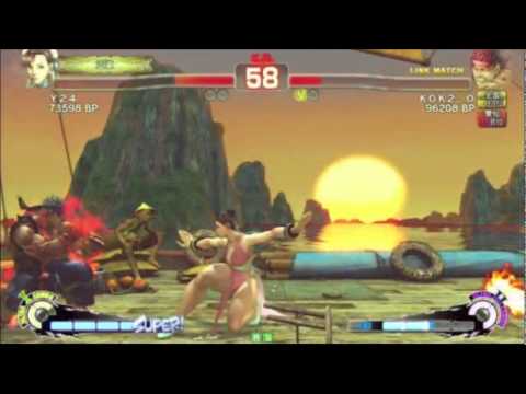 Y24 (Chun Li) vs KOK (Evil Ryu) AE2012 3on3 Tournament