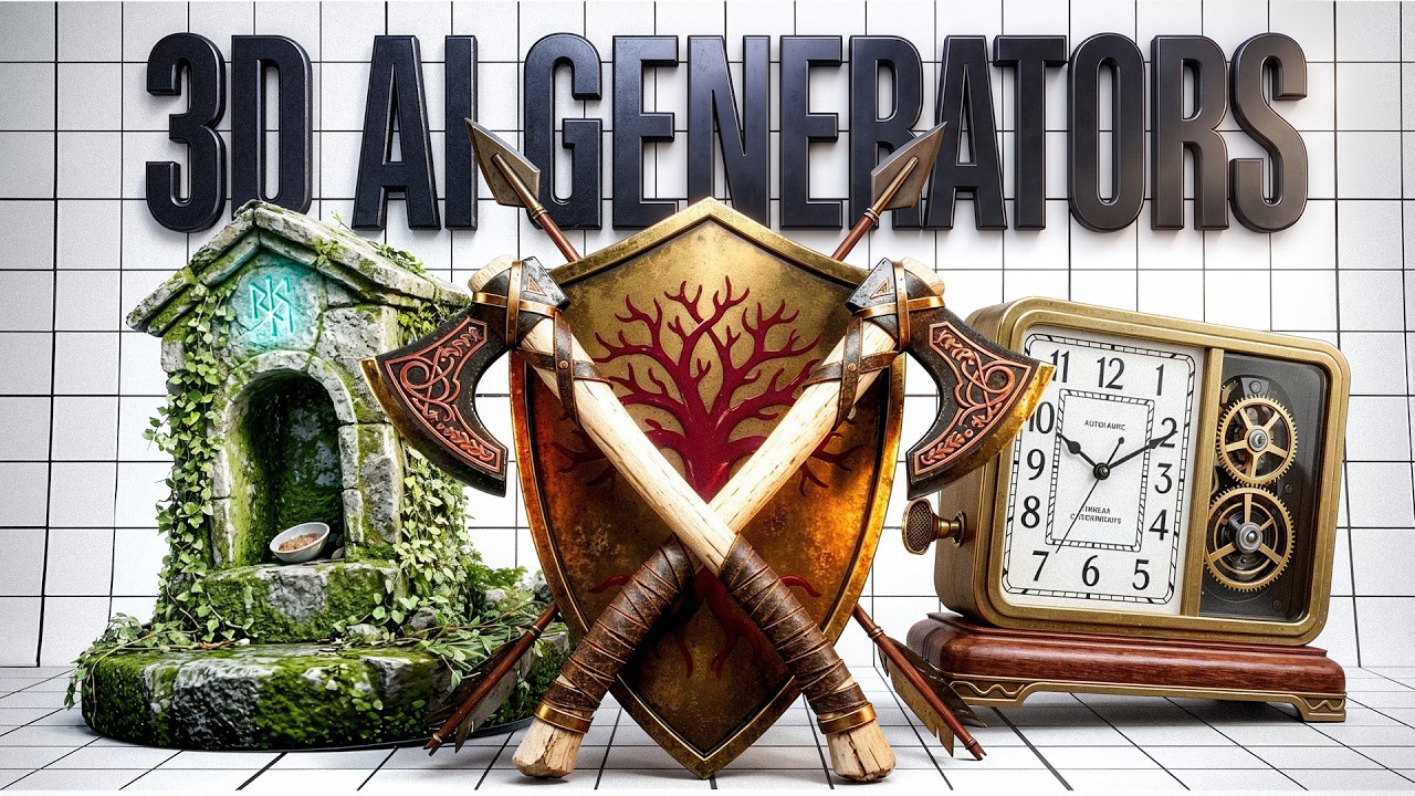 Best AI 3D Generator Right Now? I Compared Meshy, Tripo, Hunyuan, Hitem3D