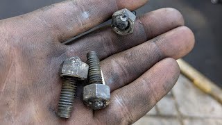Removing Broken Exhaust Manifold Bolts 02 Silverado