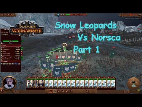 Snow Leopards Vs Norsca Part 1 Total War Warhammer III