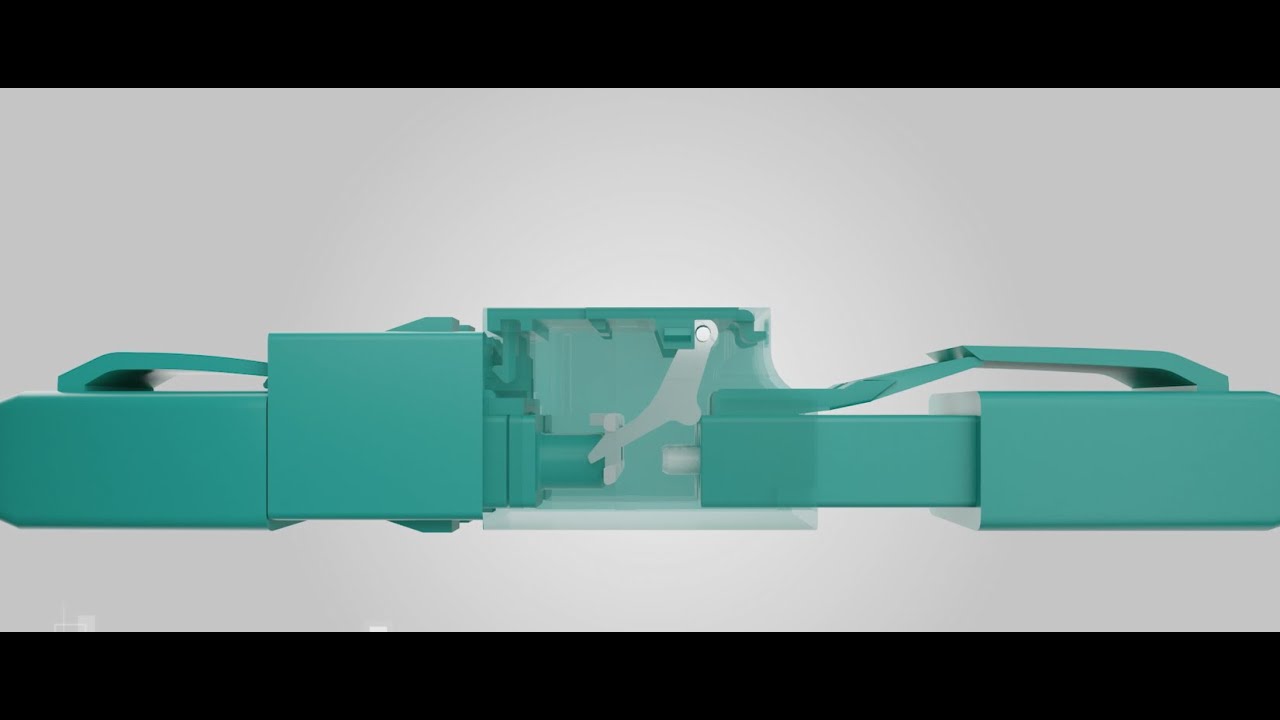 LC Duplex Adapter with Internal Shutter