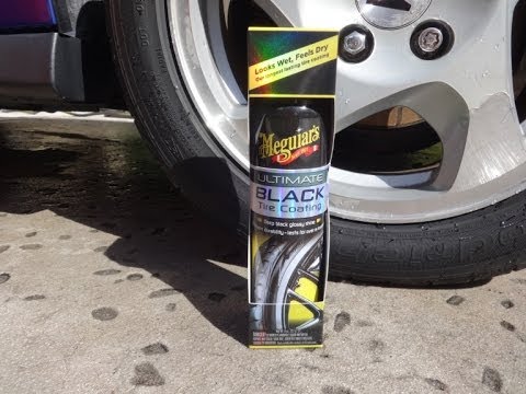 Meguiars Ultimate Black Tire Coating review and test results on my 2001 Honda Prelude.