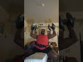 Seated Dumbbell Shoulder Press 70 lb dumbbells 10 pause reps #shorts#viral