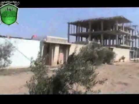 استهداف عربة بي ام بي على حاجز جسر المشتل من قبل لواء خالد بن الوليد في القصير