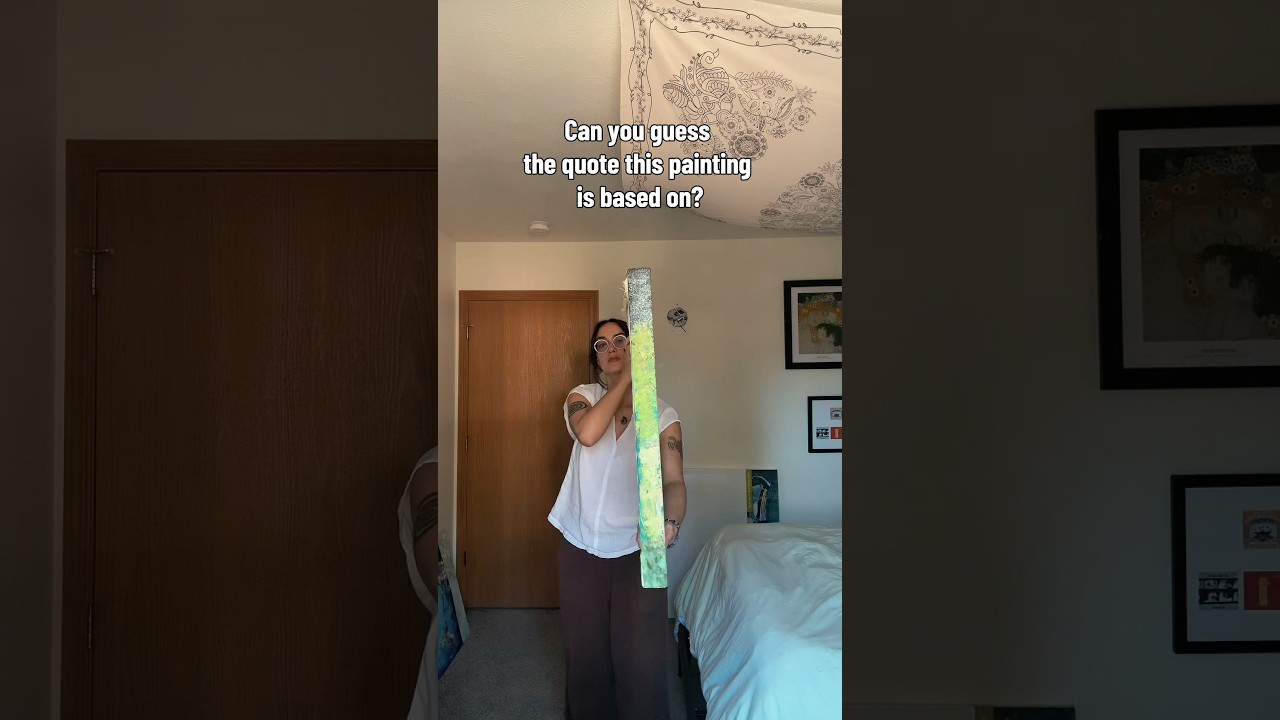 Can You Guess The Quote? #painting #guessinggame #environmentalawareness #art #smallartist #earthday