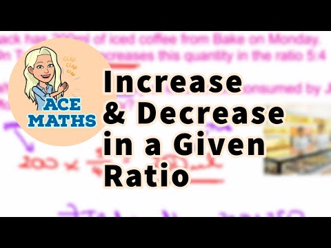 Igcse Gcse Maths Increase And Decrease In A Given Ratio