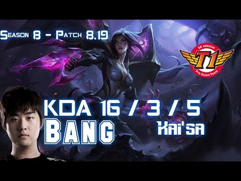 SKT T1 Bang KAI'SA vs LUCIAN ADC - Patch 8.19 KR Ranked