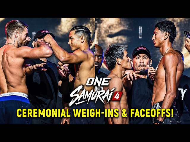 ONE Samurai 4 Weigh-Ins & Face-Offs: Haggerty vs. Akimoto