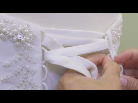 How to Lace a Corset Back Wedding Dress