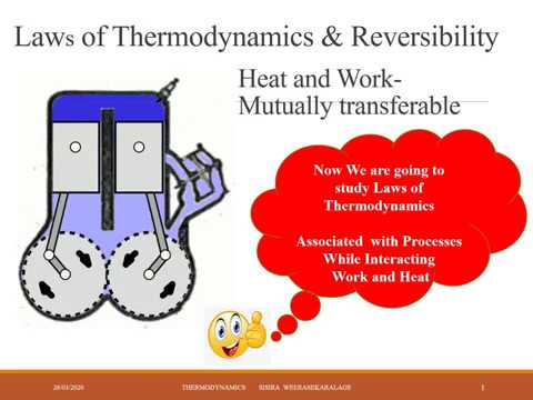 First Law of Thermo  and Reversibility  Easy Thermodynamics  Lesson  3