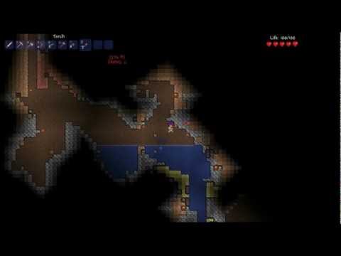 Jim&Amos Play Terraria: Episode 3 The Hellevator
