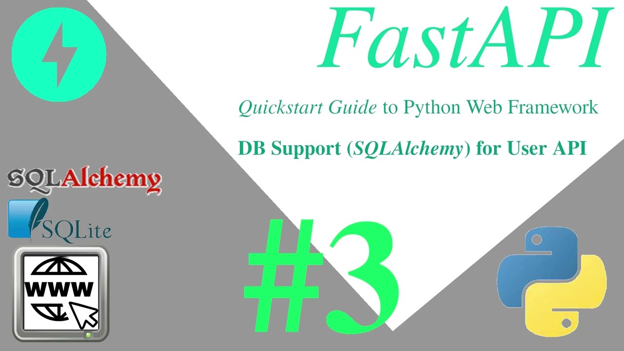FastAPI Quickstart part:03 DB (#SQLAlchemy) for User API | #python #fastapi #sqlite #letscode