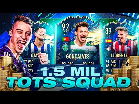 INSANE ALL TOTS 1.5 MILLION COIN PRO PLAYER SQUAD BUILDER FOR FUT CHAMPS! FIFA 21 ULTIMATE TEAM!