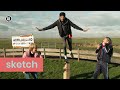 Wereldrecord op één been staan | Sketch