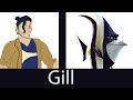 Gill Drawing Finding Nemo Characters As People Character Design