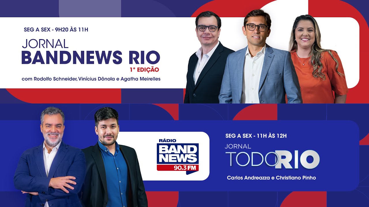 | AO VIVO | Jornal BandNews Rio - 1ª Edição e Jornal Todo Rio (21/02/25)