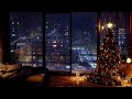 Warm And Cozy Winter NYC Ambience At Night NYC Rooftops Wind Sounds For Sleeping 8Hours