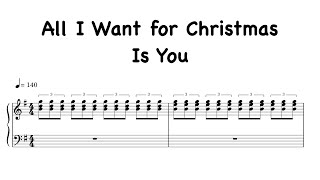 Download lagu Mariah Carey - All I Want for Christmas Is You Sheet Music mp3
