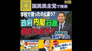 国民民主党 深作ヘスス政府・内閣・行政何がちがう？ 4月30日