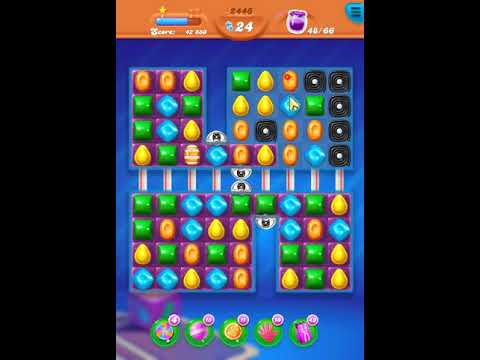 Candy Crush Soda Saga level 2446 Get 3 Stars, 12 Moves Complete