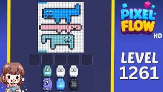 Pixel Flow Level 1261 Solution Walkthrough