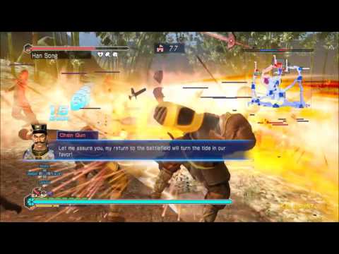 Dynasty Warriors 8  Empires Gameplay Xiahou Dun Chaos  Invasion Wuling