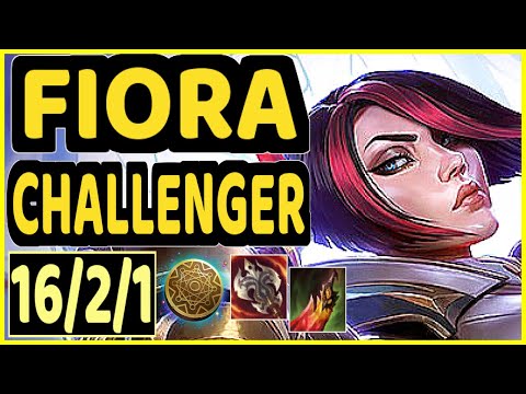 MAGIFELIX (FIORA) - PENTAKILL 16/2/1 KDA CHALLENGER GAMEPLAY - EUW