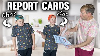 Shocking REPORT CARD Grades *Chris & Zac*