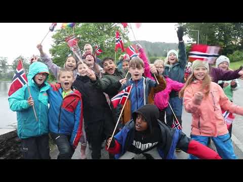 Kongeparet i Florø 17. juli 2021