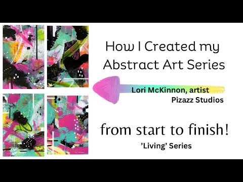 157 Abstract Art Process - Expressionism - Acrylic Painting Demo for my "LIVING" Series