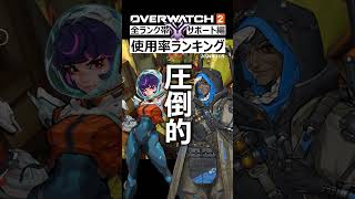 【OW2】最新版！使用率ランキング『サポート編』2024年11月｜オーバーウォッチ2 #shorts