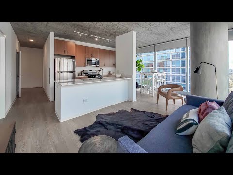 A South Loop 2-bedroom model, Plan T9-D at the new 1400 South Wabash