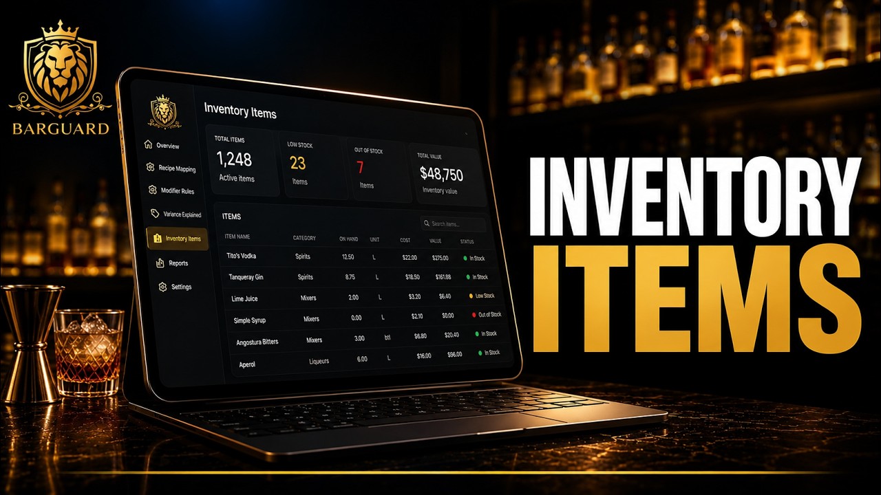 Set Up Bar Inventory Items: Units, Packaging, and Cost video thumbnail