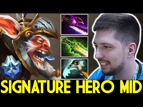 W33 [Meepo] Signature Hero Mid Destroy Pub Game 7.25 Dota 2