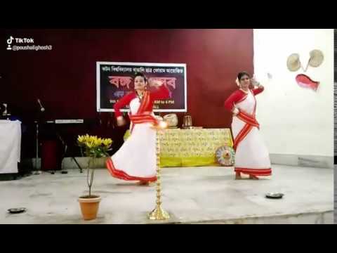Fagunero Mohonay Stage Performance|ft.Poushali & Basudha|Traditional Folk Fusion Dance