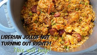 LIBERIAN JOLLOF IS NOT TURNING OUT PERFECTLY?! This will help! | IBeeTheChef