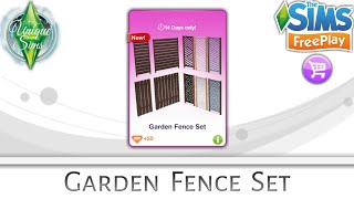 The Sims Freeplay || Garden Fence Set Pack || Online Store Packs