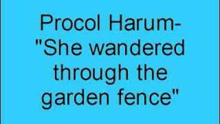 Procol Harum- She wandered through the garden fence